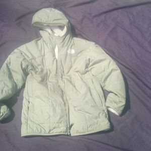 The North Face Kids Light Sage Hooded Puffer Jacket